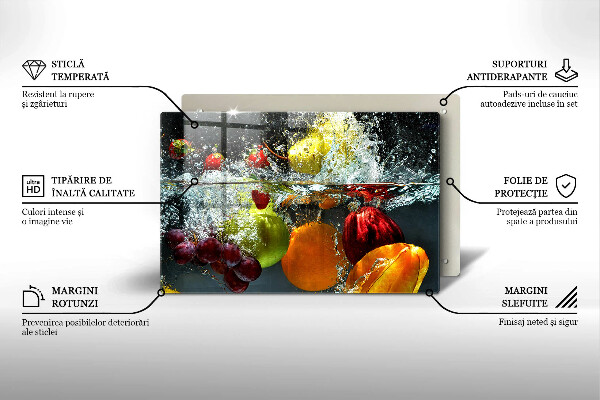 Kryt na indukčnú dosku Šťavnaté ovocie vo vode