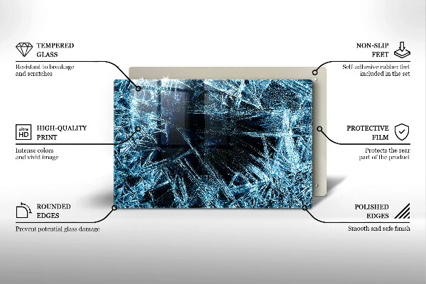 Kryt na indukčnú dosku Štruktúra ostrého ľadu