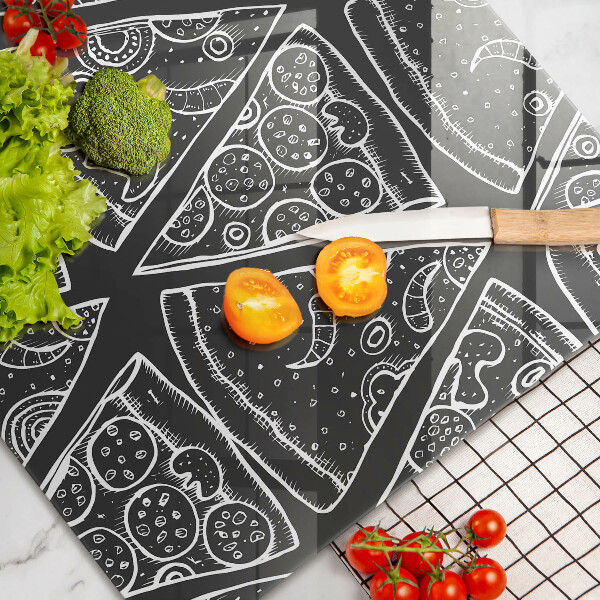 Sklo za varnú dosku Pizza ilustrácie