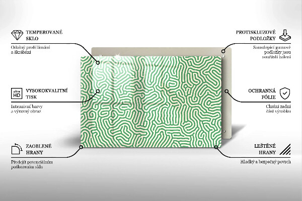 Sklo za varnú dosku Abstraktné línie