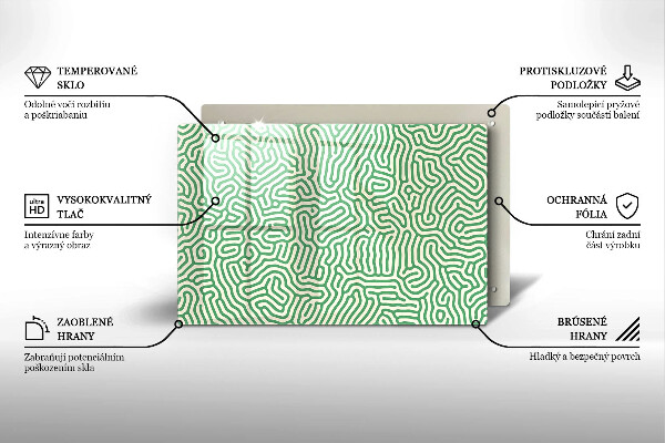 Sklo za varnú dosku Abstraktné línie