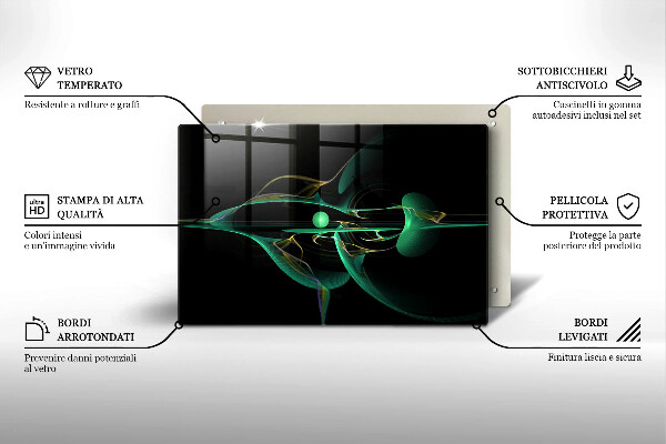 Sklo za varnú dosku Moderná abstrakcia