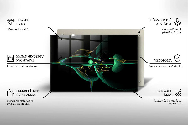 Sklo za varnú dosku Moderná abstrakcia