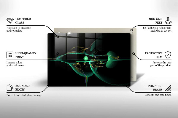 Sklo za varnú dosku Moderná abstrakcia