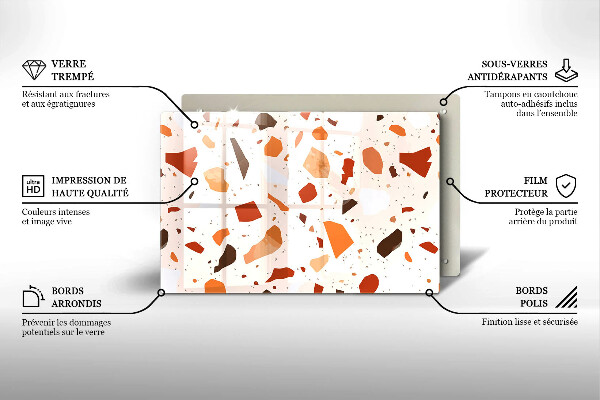 Krycia doska na sporák Dekoratívna kamenina