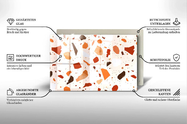 Krycia doska na sporák Dekoratívna kamenina
