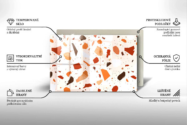 Krycia doska na sporák Dekoratívna kamenina