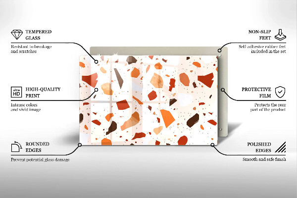 Krycia doska na sporák Dekoratívna kamenina