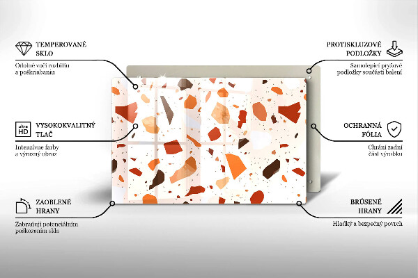 Krycia doska na sporák Dekoratívna kamenina