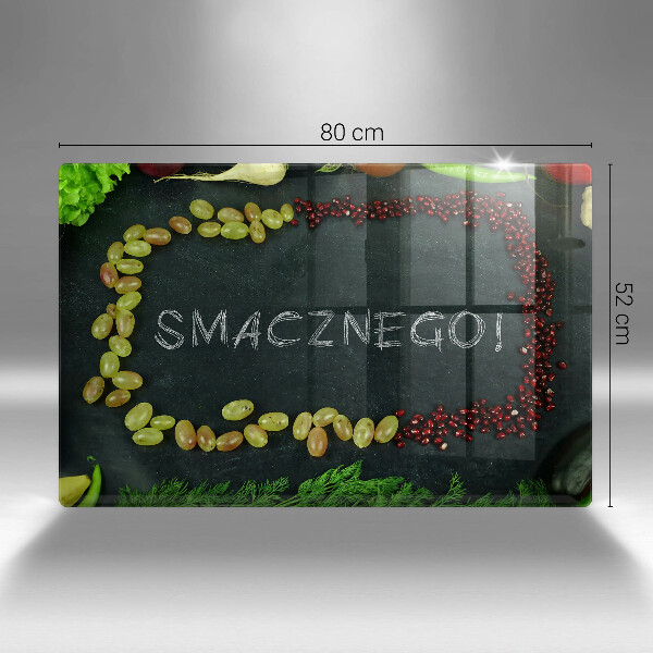 Kryt na indukčnú dosku Nápis Smacznego!