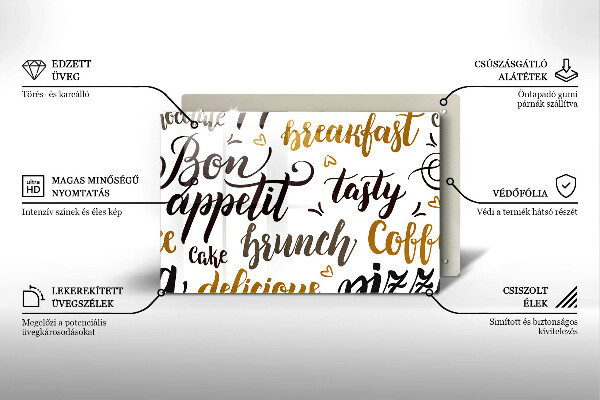 Sklo za varnú dosku Bon appetit