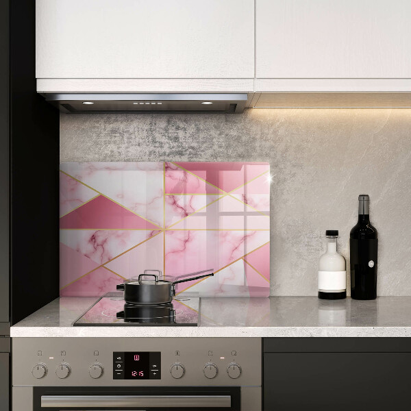 Sklo za varnú dosku Geometrický mramor