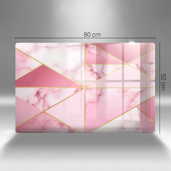 Sklo za varnú dosku Geometrický mramor