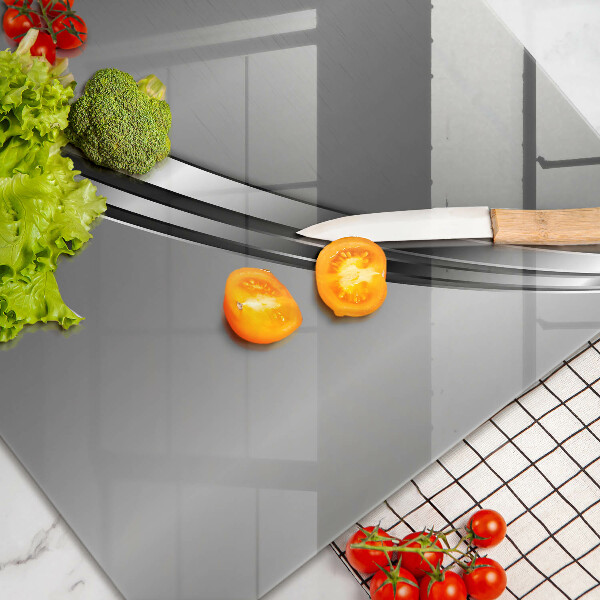 Kalené sklo za sporák Kovová abstrakcia