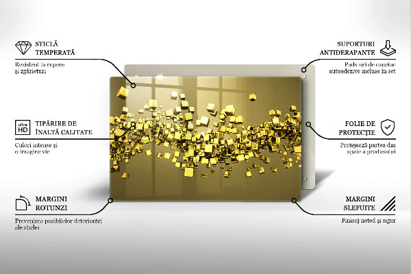Sklo za varnú dosku Abstraktná 3D geometria