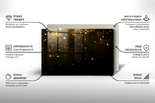 Krycia doska na sporák Zlaté trblietky