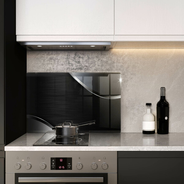 Sklo za varnú dosku Kovová abstrakcia