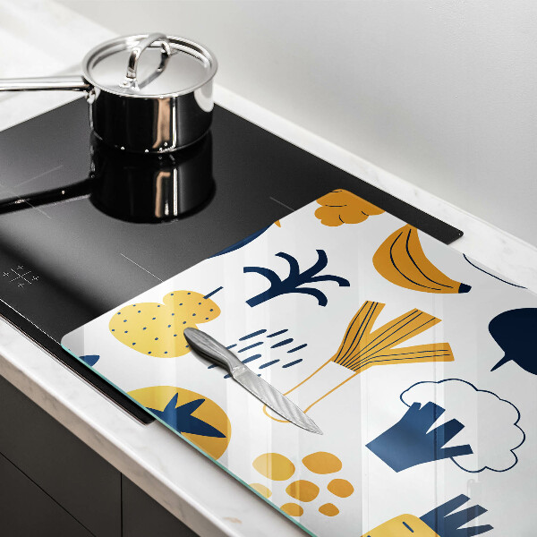 Sklo za varnú dosku Jedlo ilustrácie