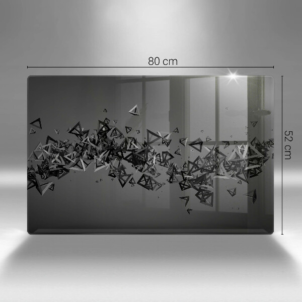 Kryt na indukčnú dosku Abstraktné 3D tvary