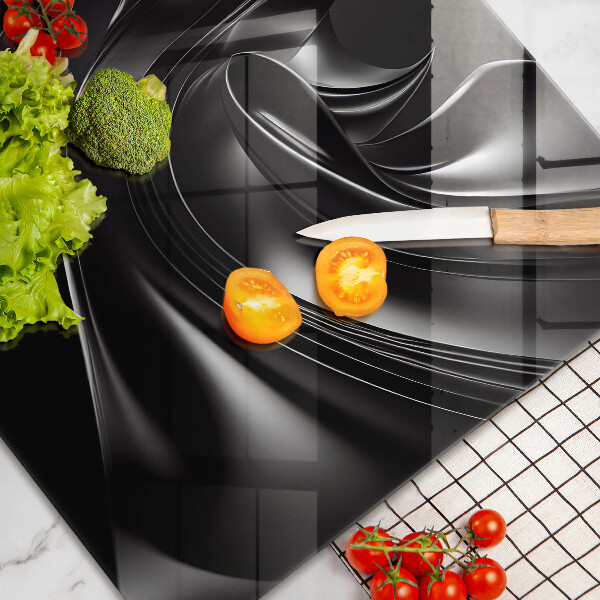 Krycia doska na sporák Abstraktná čierna hmota