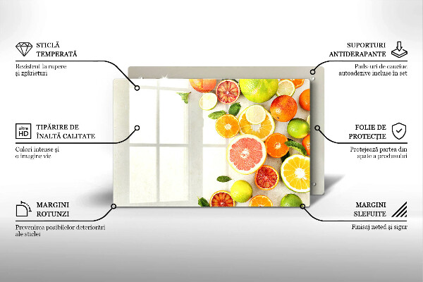 Krycia doska na sporák Citrusové ovocie