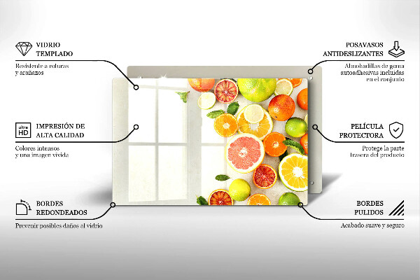 Krycia doska na sporák Citrusové ovocie