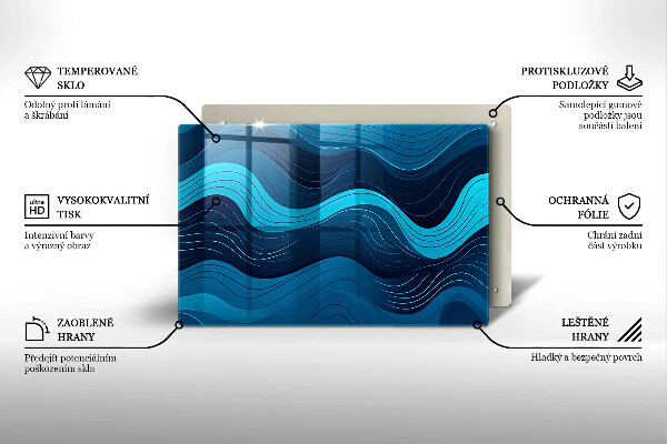 Krycia doska na sporák Abstraktné vlny