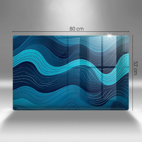 Krycia doska na sporák Abstraktné vlny