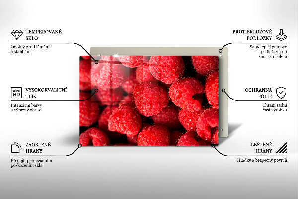 Krycia doska na sporák Malinové ovocie