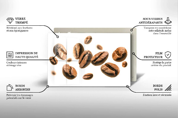 Krycia doska na sporák Kávové zrná