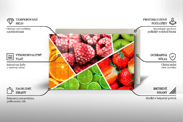 Krycia doska na sporák Farebné ovocie