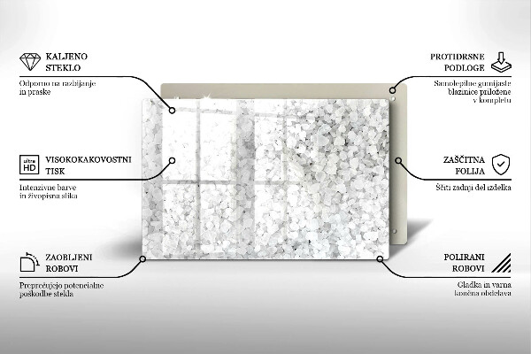 Sklo za varnú dosku Kryštály soli