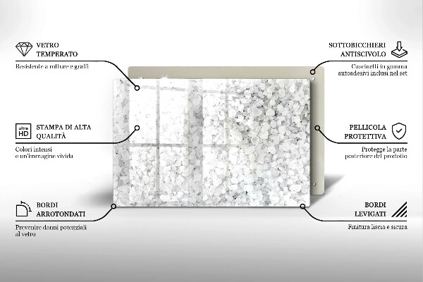 Sklo za varnú dosku Kryštály soli