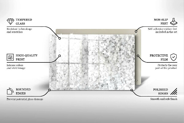 Sklo za varnú dosku Kryštály soli