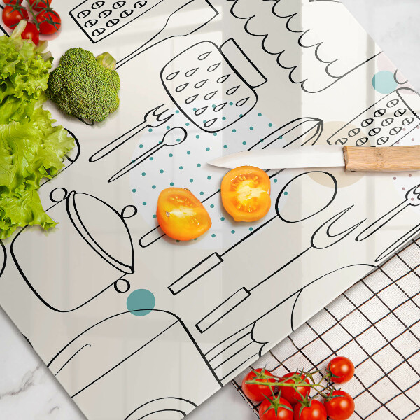 Sklenený kryt za sporák Kuchynské doplnky