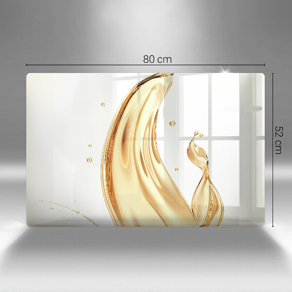 Sklenený kryt za sporák olivový olej