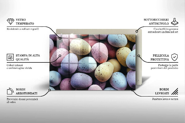Tvrdené sklo za varnú dosku veľkonočné vajíčka
