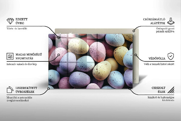 Tvrdené sklo za varnú dosku veľkonočné vajíčka