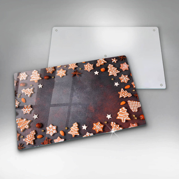 Tvrdené sklo za varnú dosku Perníkové Vianoce