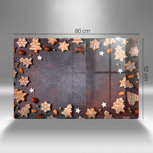 Tvrdené sklo za varnú dosku Perníkové Vianoce