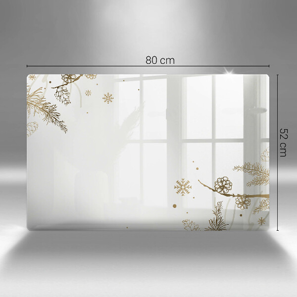 Tvrdené sklo za varnú dosku Zimné dekorácie