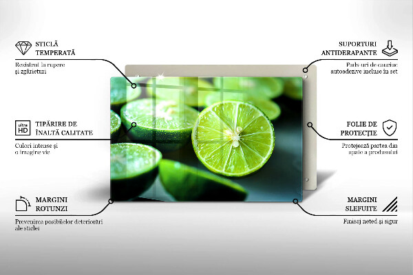 Krycia doska na sporák Limetkový citrus