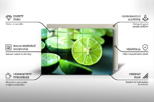 Krycia doska na sporák Limetkový citrus