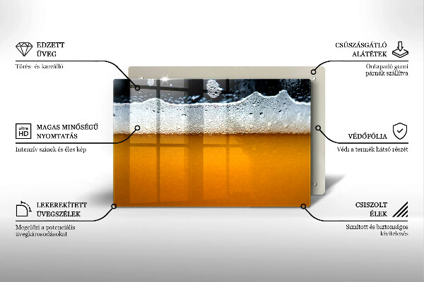 Krycia doska na sporák Pite pivnú penu