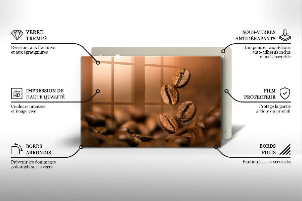 Krycia doska na sporák Kávové zrná