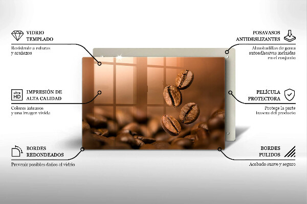 Krycia doska na sporák Kávové zrná