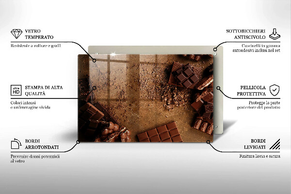 Krycia doska na sporák Čokoládové sladkosti