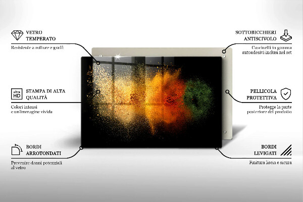 Krycia doska na sporák Farebné korenie