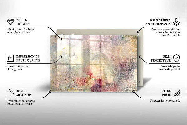 Sklo za varnú dosku Maľovanie textúry pozadia