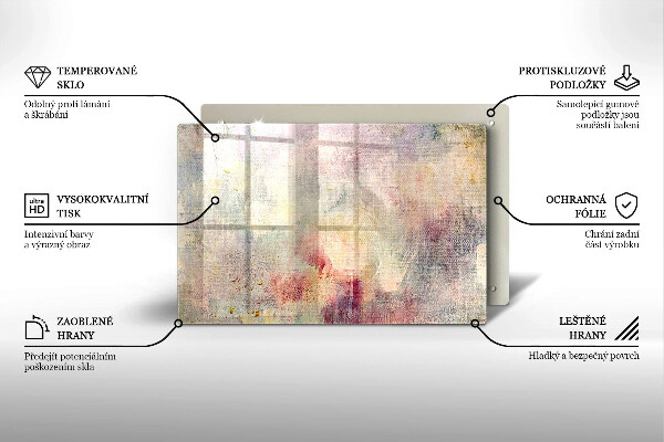 Sklo za varnú dosku Maľovanie textúry pozadia